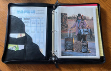 Load image into Gallery viewer, Lavender leather & cowhide portfolio