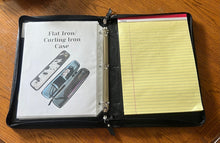 Load image into Gallery viewer, Lavender leather & cowhide portfolio