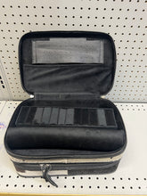 Load image into Gallery viewer, Black Triple decker jewelry case w/ 2 removable squash blossom trays