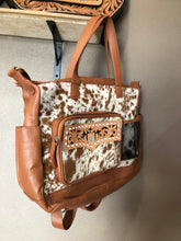 Load image into Gallery viewer, Cowhide Diaper Bag