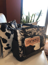 Load image into Gallery viewer, Cowhide Diaper Bag