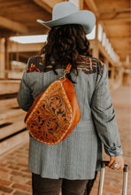 Load image into Gallery viewer, Cognac Cowgirl bumbag