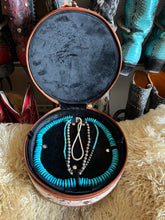 Load image into Gallery viewer, Black/white cowhide double decker round jewelry case