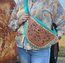 Load image into Gallery viewer, Turquoise Cowgirl bumbag