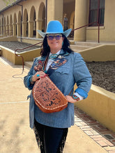 Load image into Gallery viewer, Cognac Cowgirl bumbag