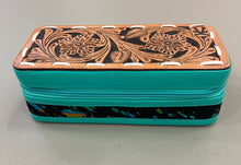 Load image into Gallery viewer, Turquoise black/rainbow acid wash mini plus