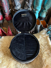 Load image into Gallery viewer, Turquoise Round Double Decker jewelry case