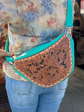 Load image into Gallery viewer, Turquoise Cowgirl bumbag