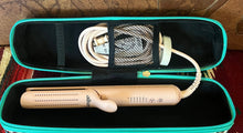 Load image into Gallery viewer, Turquoise black/rainbow acid wash flat iron/curling iron case