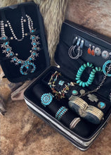 Load image into Gallery viewer, Black Double Decker jewelry case