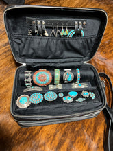 Load image into Gallery viewer, Black Double Decker jewelry case