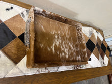 Load image into Gallery viewer, Large cowhide tray, brown
