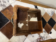 Load image into Gallery viewer, Small cowhide tray
