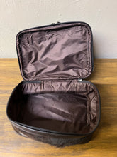 Load image into Gallery viewer, Double decker makeup case, chocolate leather
