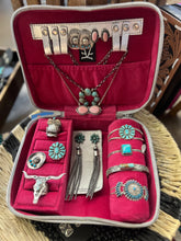 Load image into Gallery viewer, “Sterling” travel jewelry case, silver
