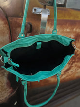 Load image into Gallery viewer, Turquoise Laptop case/tote
