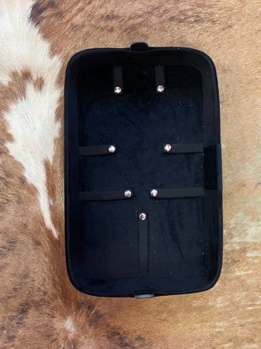 Black Double Decker jewelry case – Vintage Cowgirl Cases